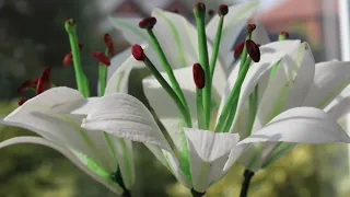 Realistic Stargazer Lillies | Casablanca Edible Lilly | Gumpaste Lily | Flower Tutorial #sugarroses