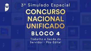 3º Simulado Especial CNU – Bloco 4: Trabalho e Saúde do Servidor – Pós-Edital – Correção