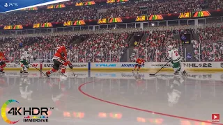 NHL 22 Blackhawks Survive Wild! Chicago Blackhawks vs Minnesota Wild 4K! PS5 Gameplay