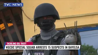 NSCDC Special Squad Arrests 15 Suspects of Oil Theft In Bayelsa