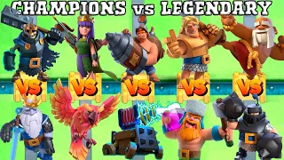 CHAMPIONS vs LEGENDARY - WHICH IS BETTER QUALITY | 5 vs 5 | CLASH ROYALE OLYMPICS