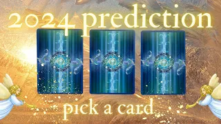 Your 2024 prediction in DETAIL ~ love career money ~ tarot reading PICK A CARD (part 1)