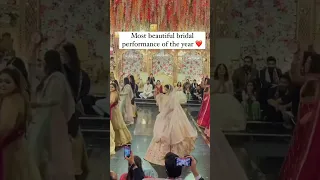 Most Beautiful Bridal Performance Of The Year  ❤️ #shorts #trending #viral #foryou #fyp #brides