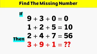Find The Missing Number || Reasoning Puzzle