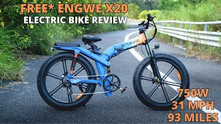 ENGWE X20 Ebike - Unboxing, Assembly, Test Ride, and Review (Enable sport mode)