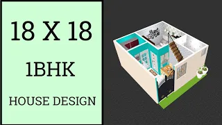 18 x 18 House Plan ll 325 Sqft Home Design ll 18 x 18 Ghar Ka Naksha ll 18 x 18 House Design