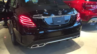 Mercedes-AMG C63 S Startup and Rev