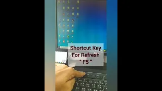 How to refresh laptop/pc/Desktop using Keyboard|shortcut key for refresh|F5 #shorts