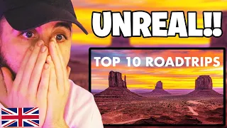 Brit Reacts to TOP 10 USA ROADTRIPS TO DO IN 2024