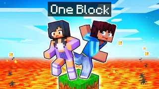 Minecraft But We're STUCK on ONE BLOCK!