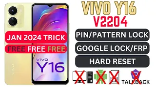 Vivo Y16 Frp Bypass | New Solution JAN 2024 | All Vivo Android 12 Frp Bypass (101% working)