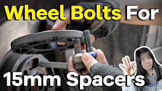 What Size Wheel Bolts for 15mm Spacers? | BONOSS 15mm Porsche Macan Wheel Spacers