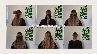 7 60 second hairstyles for long hair!