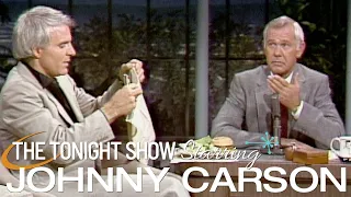 "Wild & Crazy Guy" Steve Martin Drops By And Orders Dinner on Carson Tonight Show