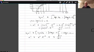 Topics in Combinatorics lecture 3.6 --- bounds for factorials and binomial coefficients