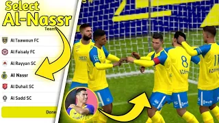 How to Select "Al-Nassr FC" as Dream Team • #RonaldoAlNasri • eFootball 2023 Mobile