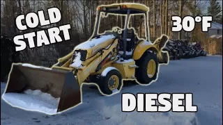 COLD START of my New Holland BACKHOE