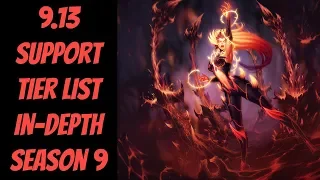 9.13 Support Tier List In-Depth -- Diamond Analysis -- League of Legends