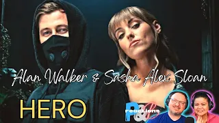 Who is Alan Walker & Sasha Alex Sloan? "Hero" Official  Music Video Couples Reaction!