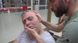 ASMR TURKISH BARBER MASSAGE = NECK CRACK = head,back,neck,face,ear,arm,sleep,energy massage therapy