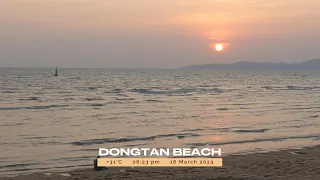 Dongtan beach Sunset Pattaya 🇹🇭 #thailand #sunset #beach