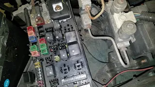 Dodge Ram 1500 Starter Relay and Fuel Pump Relay location - 1998