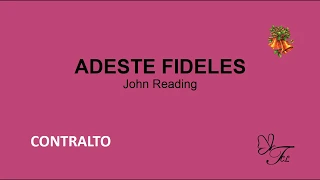 CONTRALTO  Adeste Fideles  Reading