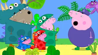 The DINOSAUR Dress Up Party 🥳 🐽 Peppa Pig and Friends Full Episodes