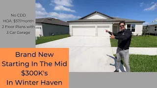 New Homes With Three-car Garages In Winter Haven!