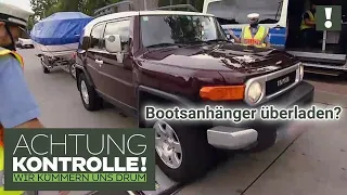 "Auf zur Waage!" ⛵ Bootsanhänger ZU SCHWER? |2/2| Kabel Eins | Achtung Kontrolle