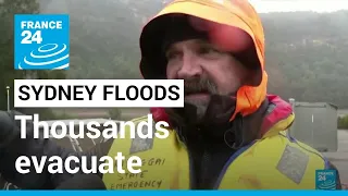 Thousands evacuate from 'dangerous' Sydney floods • FRANCE 24 English