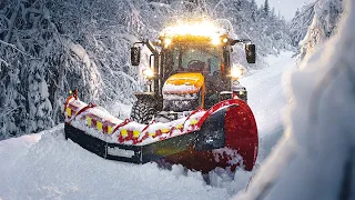 Snow plowing deep in the Swedish wilderness | From the latest snow dump