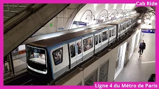 [Metro Cab Ride] Ligne 4 du Métro de Paris/Porte de Clignancourt →  Bagneux - Lucie Aubrac