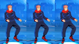 Yuji Itadori Doing Boogie Down Dance Steps On Phonk Song | Yuji Doing Fortnite Emote Tiktok Edit