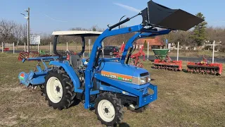 ISEKI TG25s GEAS 25s manual review + start kleintraktor compact tractor Японский минитрактор