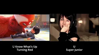 U Know What's Up from Turning Red vs U by Super Junior | Side by side comparison