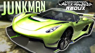 Junkman Jesko - Is this the fastest car in NFS Most Wanted Redux?