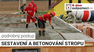 015# Sestavení a betonování stropu Porotherm | podrobný postup | e4 dům svépomocí