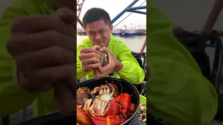 Amazing Eat Seafood Lobster, Crab, Octopus, Giant Snail, Precious Seafood🦐🦀🦑Funny Moments 191