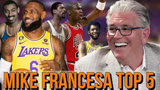 Mike Francesa's Top 5 NBA Players of All-Time