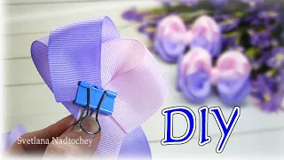 Do-it-yourself bows from rep ribbon! Master class / DIY