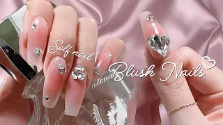 복숭아빛 치크 네일 ˶ᵔ ᵕ ᵔ˶ 🍑⌇셀프네일⌇네일아트⌇Self nail⌇nail art⌇Korean blush nails⌇nail asmr