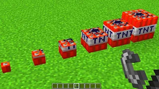 all sizes of tnt minecraft ?