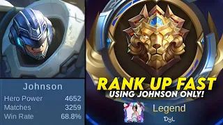 JOHNSON BEST BUILD 2023 MVP PLAYS (NonStop Gank For Rank Up)