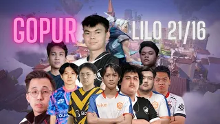 GOPUR HIGHLIGHT: MBHY LILO (21/16) JETT WITH PRX MINDFREAK, RRQ XFFERO VS EEYORE , RRQ NATZ