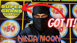 SUPER GRAND CHANCE LANDED! JACKPOT ON NINJA MOON SLOT MACHINE DOLLAR STORM LIVE PLAY AT THE WYNN LV