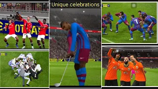 Unique Goal Celebration In eFootball 22 😱 How to do Hidden Goal Celebration in pes22 👀 Full Tutorial