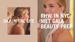 Rosie Huntington-Whiteley gets ready for the Met Gala 2019