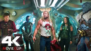 Thor Meets Guardians Of The Galaxy - Funny Scene In Hindi - Thor Love And Thunder Movie CLIP HD