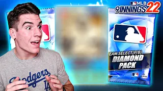 PULLING A DIAMOND HISTORIC PLAYER! Five Team Select Diamond Pack Opening! - MLB 9 Innings 22
